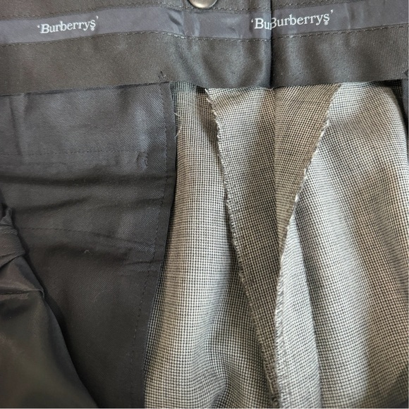 Vintage Burberrys Wool Suit Mens 42R Gray 2 Piece Blazer Pants - Picture 11 of 14